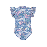 Huxbaby Garden Floral Frill Zip Swimsuit - Multi