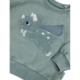 Huxbaby Super Dino Sweatshirt - Vintage Slate