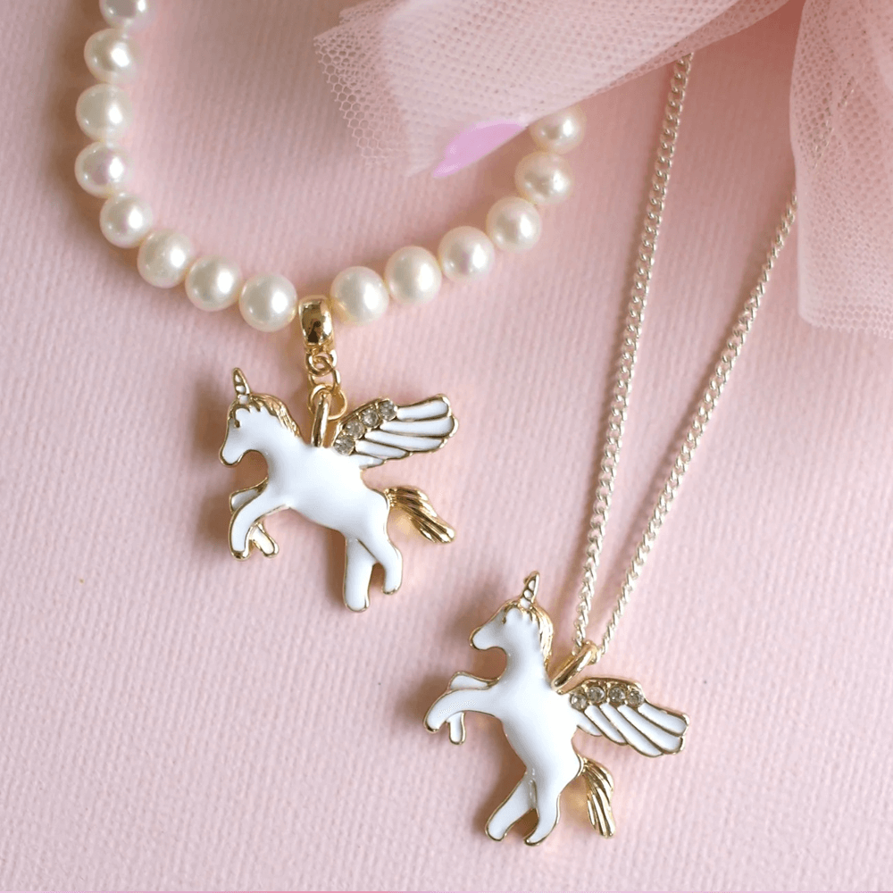 Lauren Hinkley Flying Unicorn Necklace