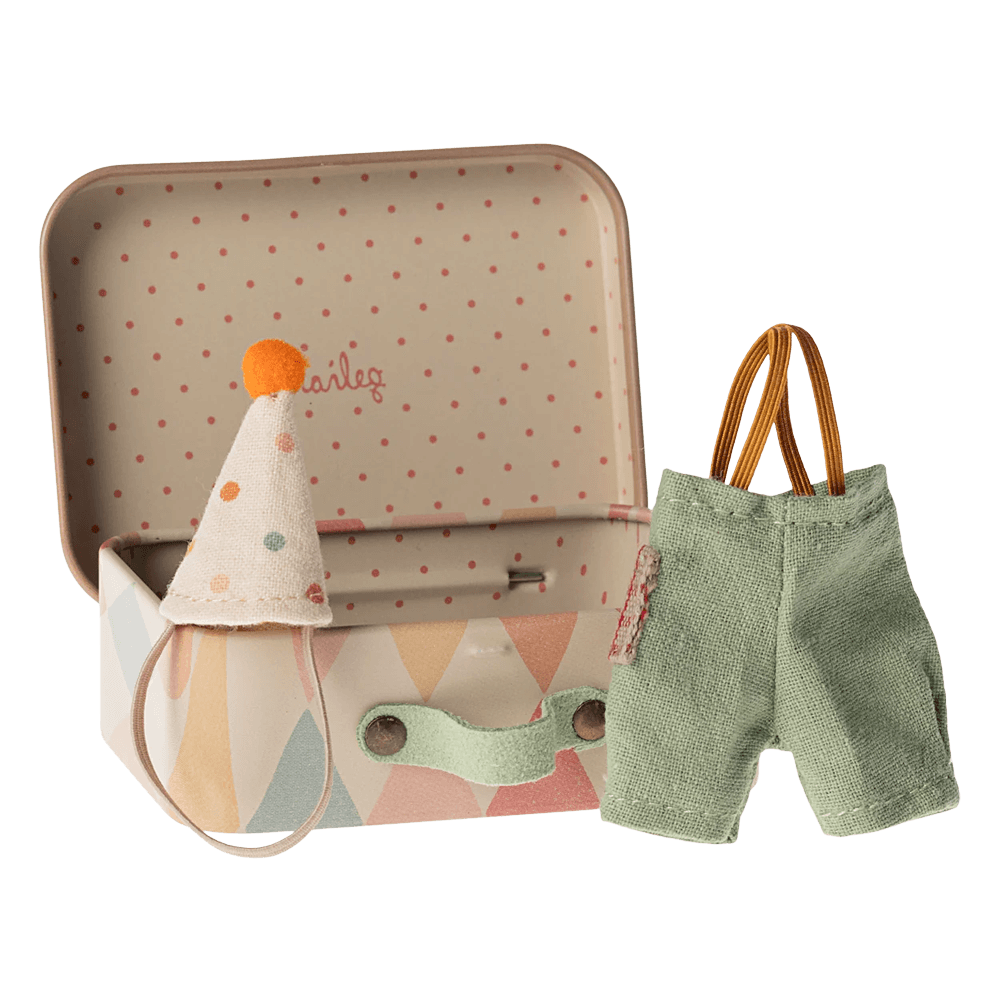 Mouse Clown Clothes in Suitcase - Little Brother