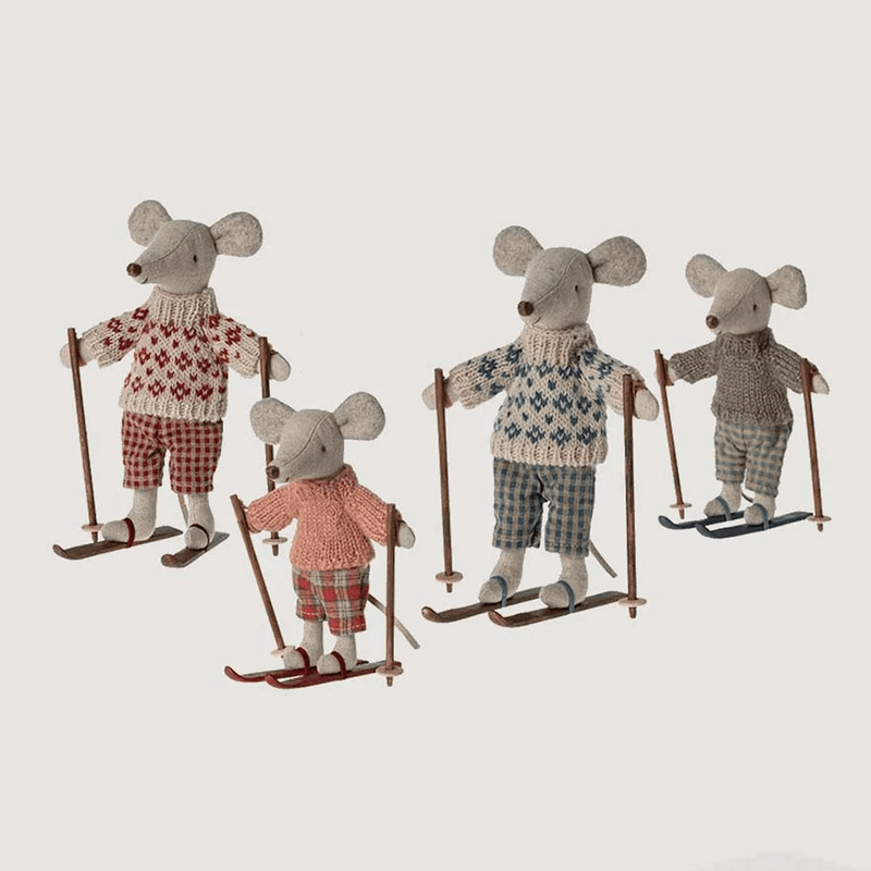 Maileg Winter Mouse with Ski Set - Big Sister