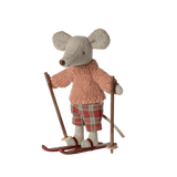 Maileg Winter Mouse with Ski Set - Big Sister