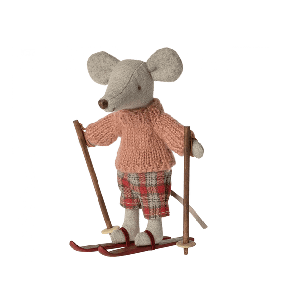 Maileg Winter Mouse with Ski Set - Big Sister