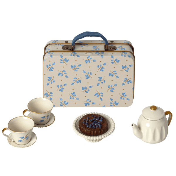 Maileg Afternoon Tea Set - Blue Madelaine