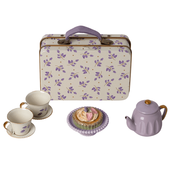 Maileg Afternoon Tea Set - Purple Madelaine