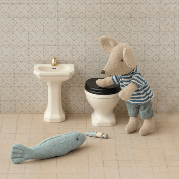 Maileg Bathroom Sink Mouse - Off White