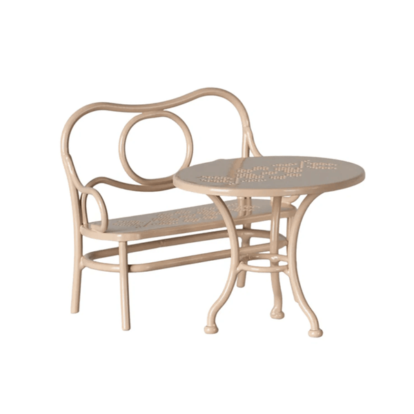 Maileg Cafe Set Mouse Big - Pale Pink