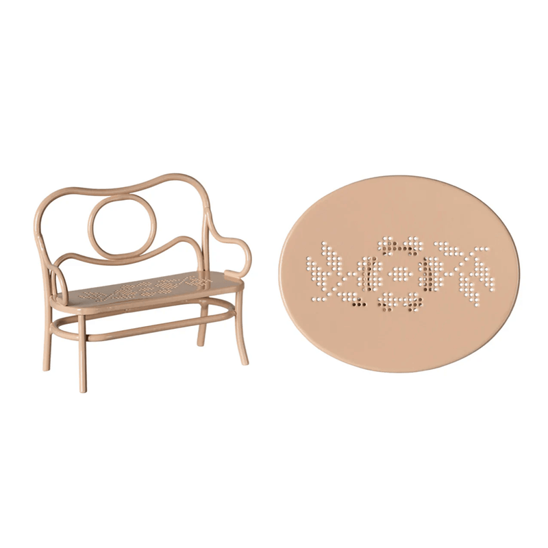 Maileg Cafe Set Mouse Big - Pale Pink