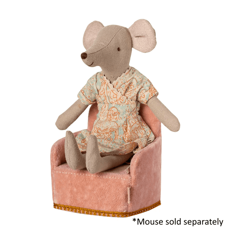 Maileg Folding Chair Mouse - Rose