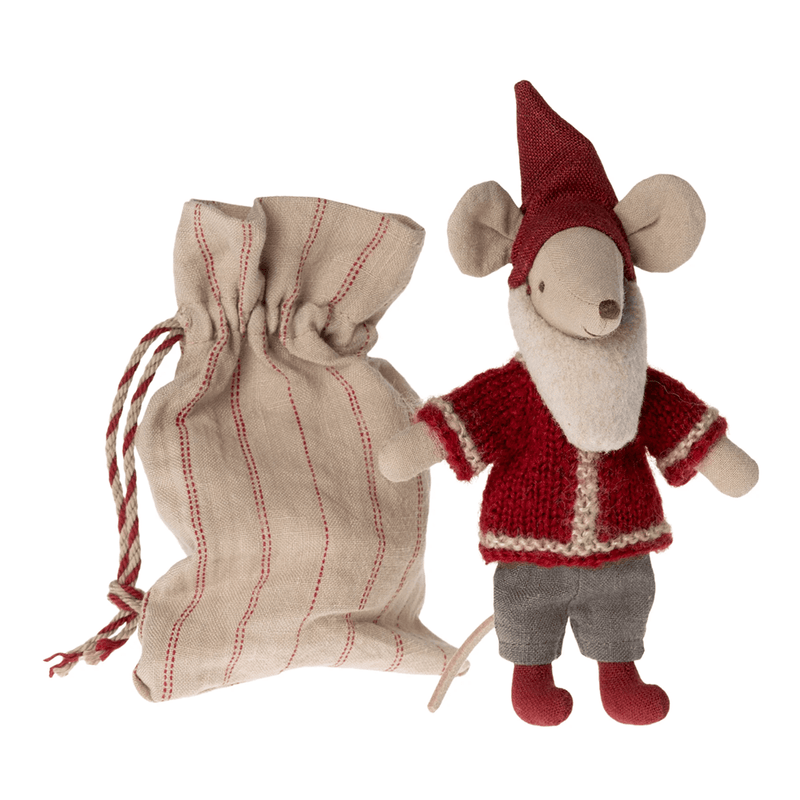 Maileg Santa Mouse with House