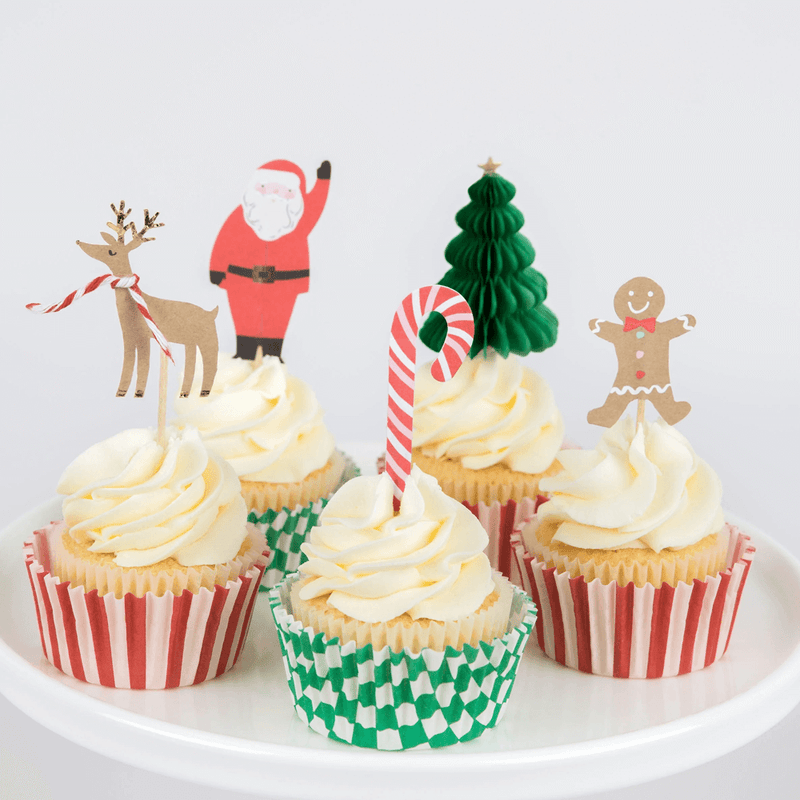 Meri Meri Festive Cupcake Kit - 24 toppers