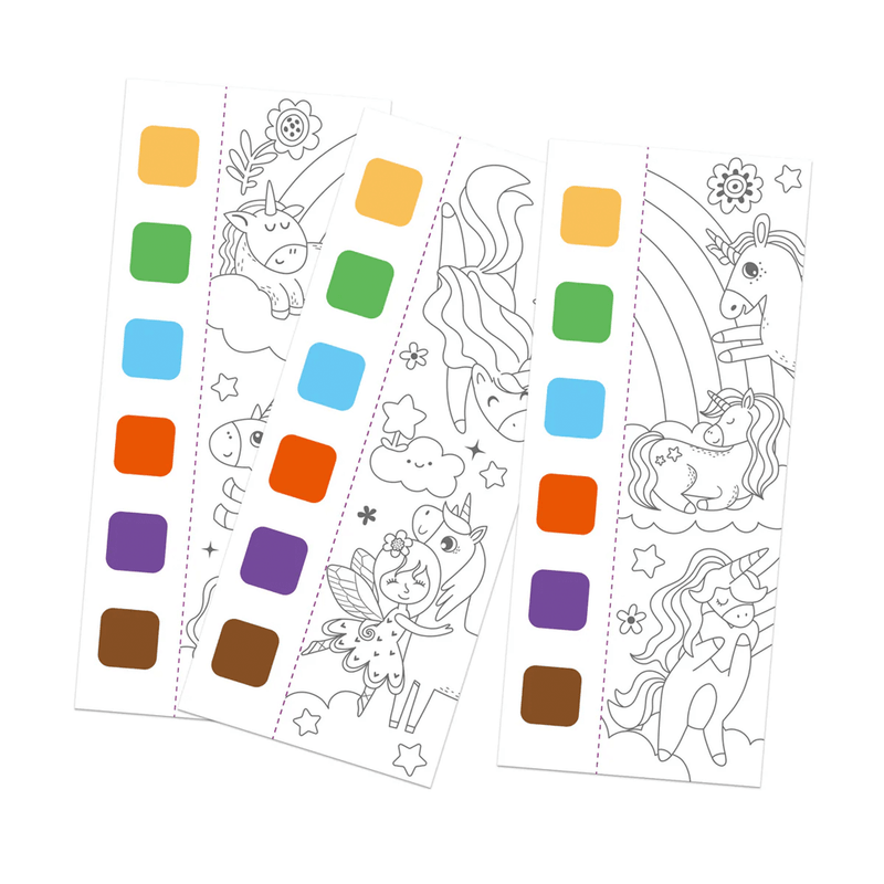 Pocket Water Colour Painting Book - Unicorns