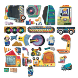 Travel Magnetic Puzzle Box - Trucks