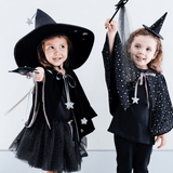 Mimi & Lula Raven Starry Velvet Mini Witch Hat