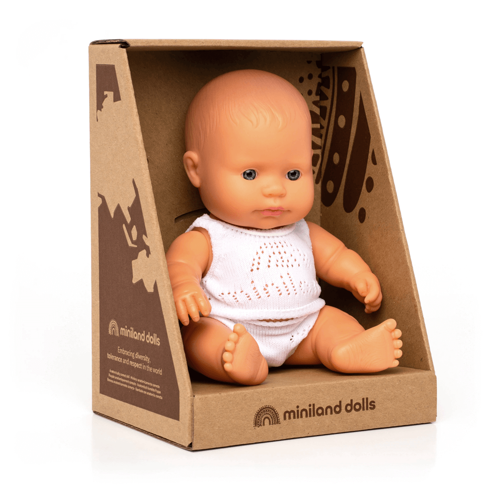 Miniland Baby Doll - Caucasian 21cm