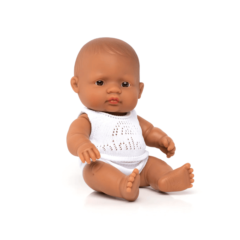 Miniland Anatomically Correct Baby Doll - Hispanic 21cm