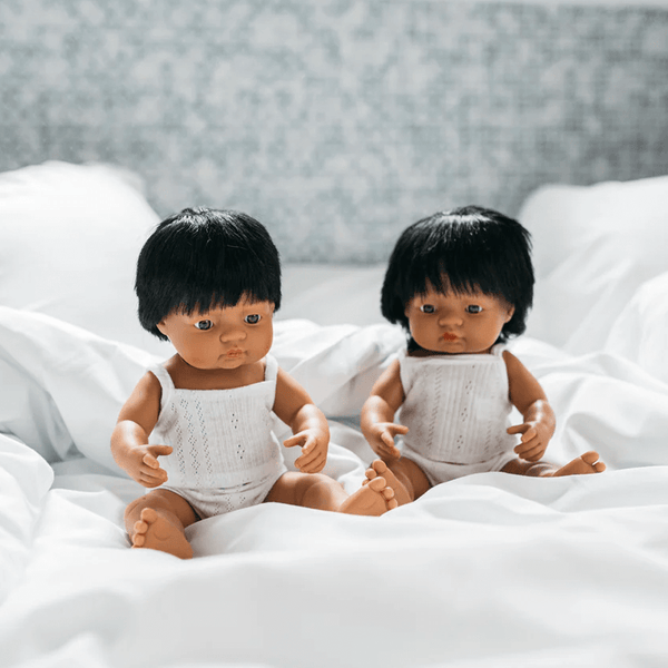 Miniland Doll Anatomically Correct Baby - Hispanic Girl 38cm