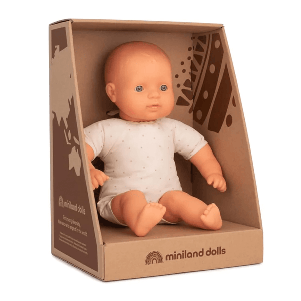 Miniland Soft Body Doll - Caucasian 32cm