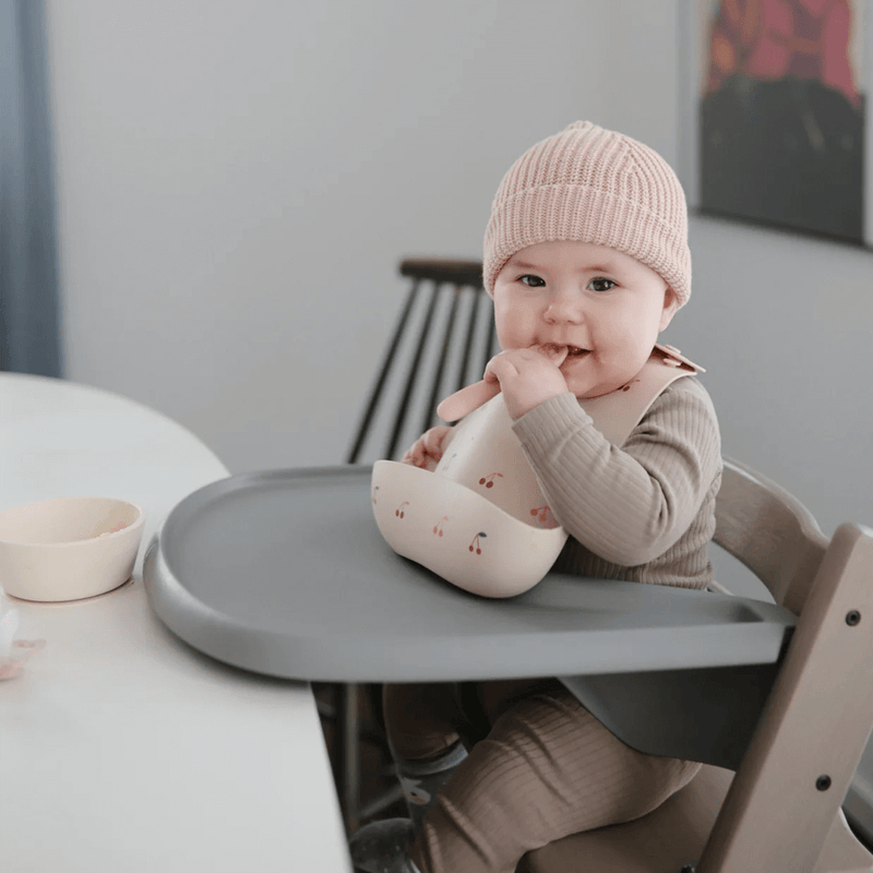 Mushie Baby First Feeding Spoons - Natural/Shifting Sand