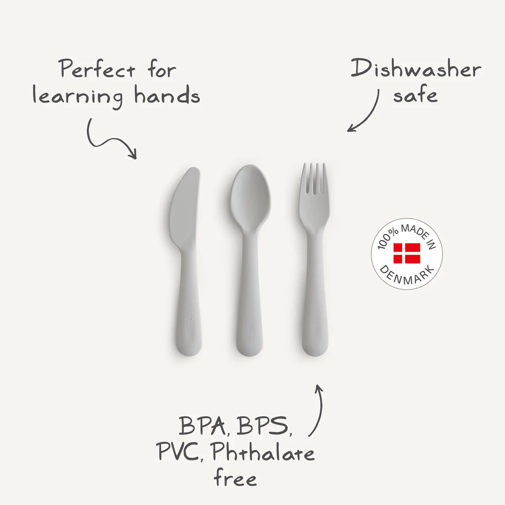 Mushie Dinnerware Cutlery Set - Blush