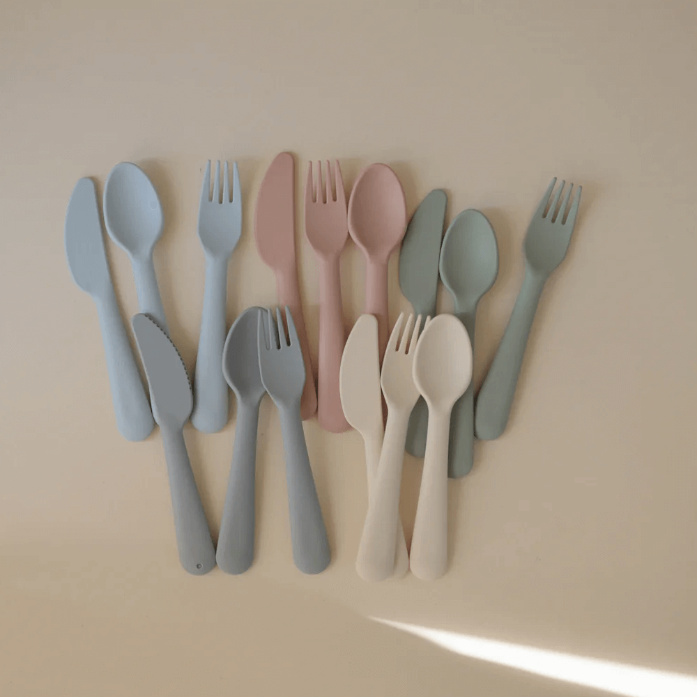 Mushie Dinnerware Cutlery Set - Blush