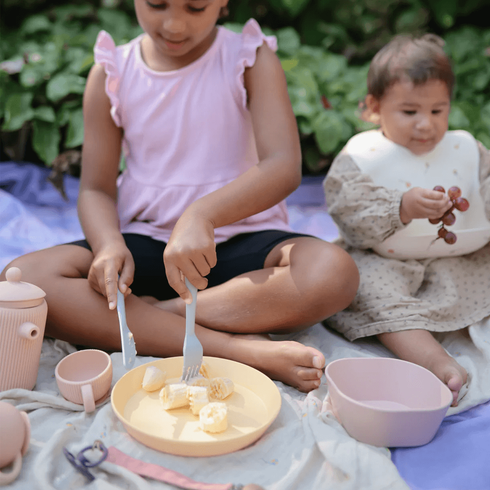 Mushie Dinnerware Cutlery Set - Cloud