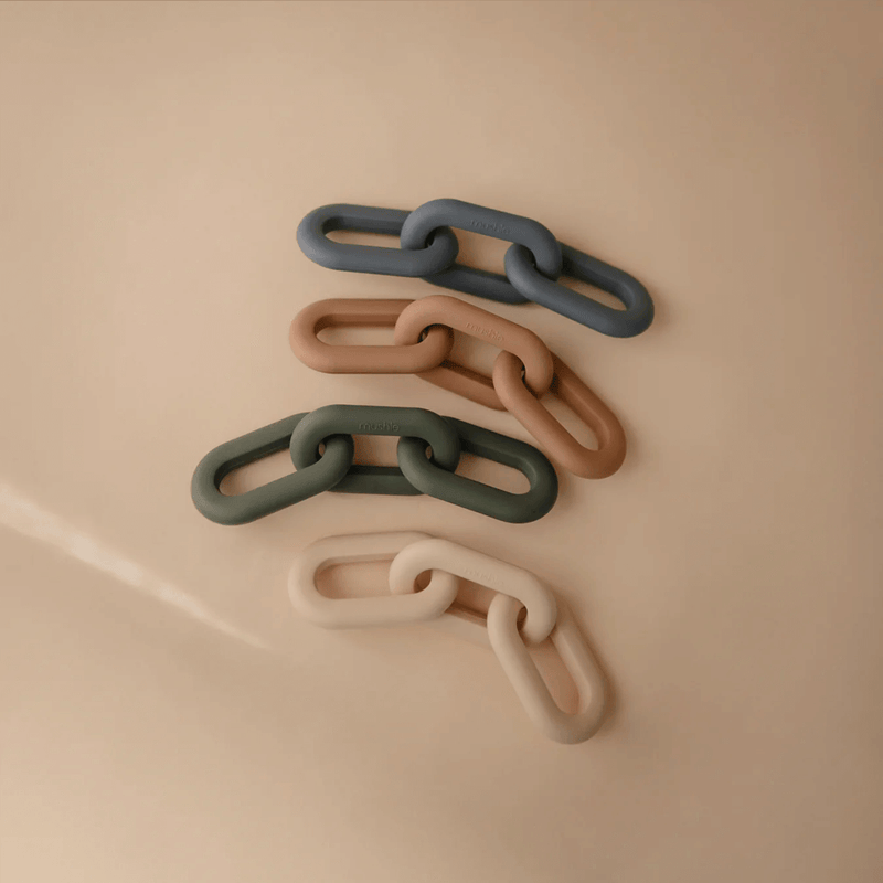 Mushie Links Teether - Natural