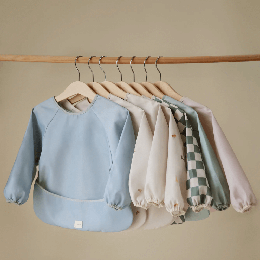 Mushie Long Sleeve Bib - Blush