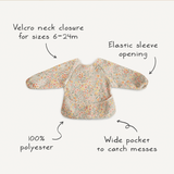Mushie Long Sleeve Bib - Fog