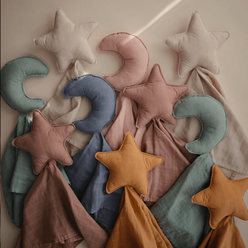 Mushie Lovey Blanket - Fog
