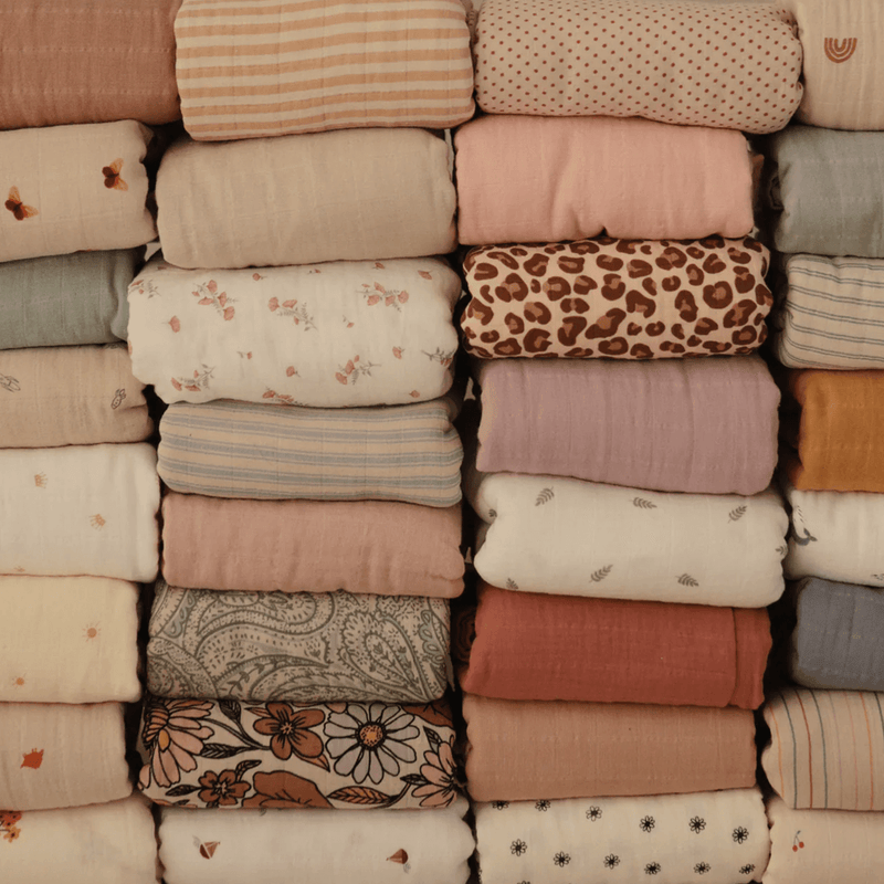 Mushie Swaddle - Rose Vanilla