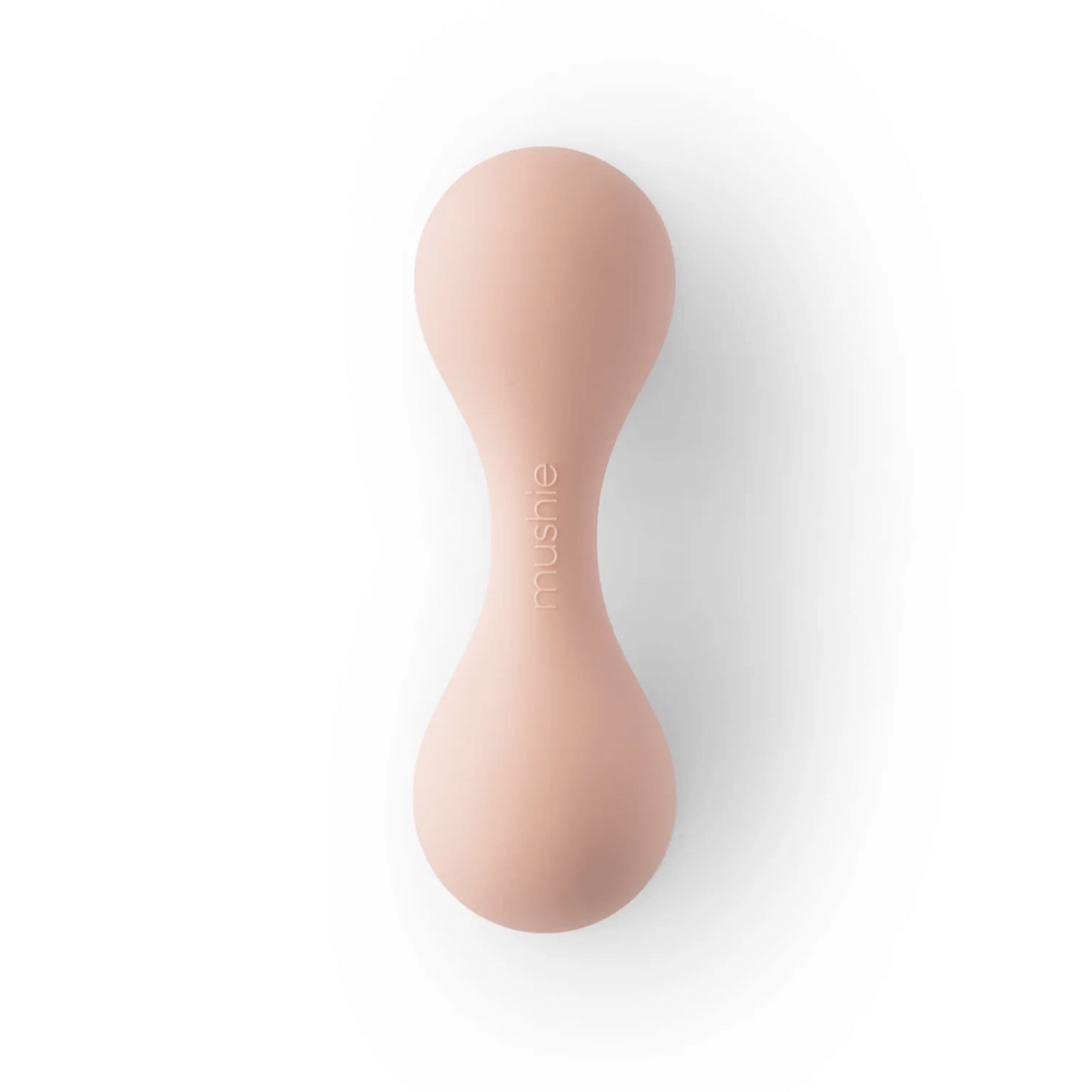 Mushie Baby Rattle - Blush