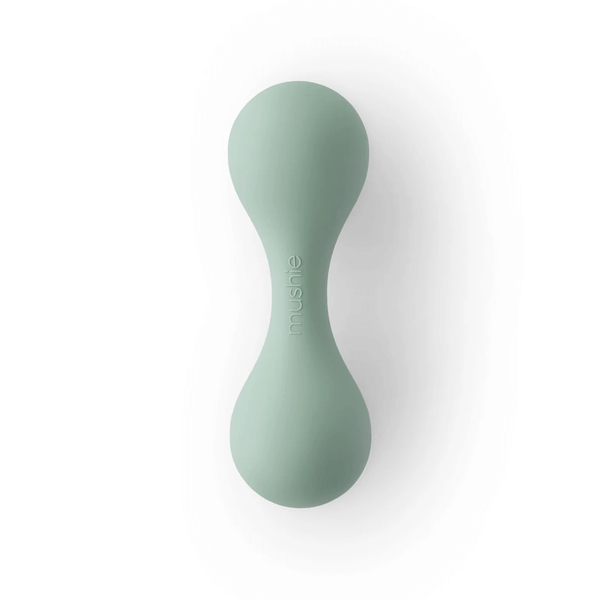 Mushie Baby Rattle - Cambridge Blue