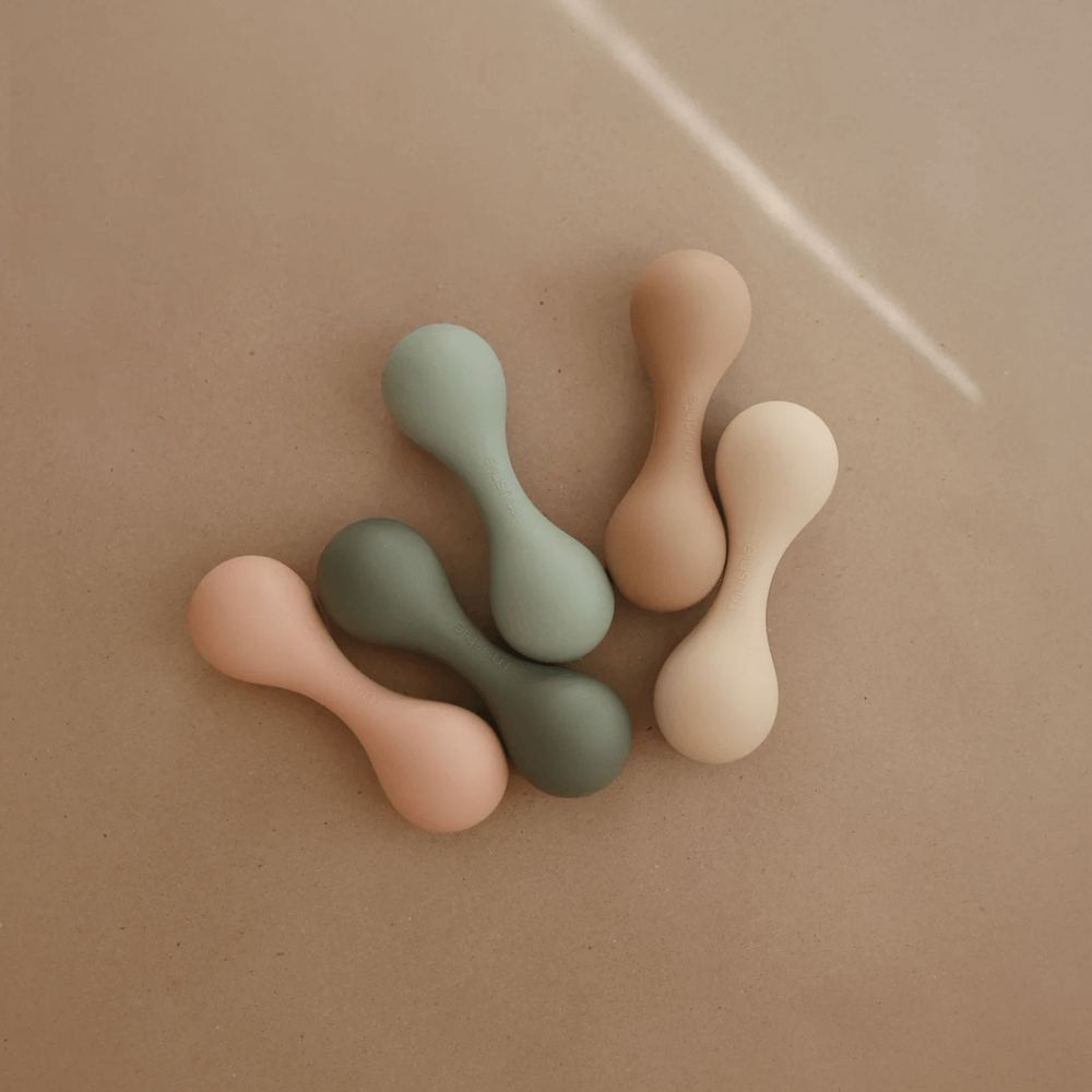 Mushie Baby Rattle - Shifting Sand