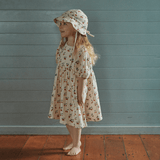 Nature Baby Albertine Muslin Dress - Strawberry Blush