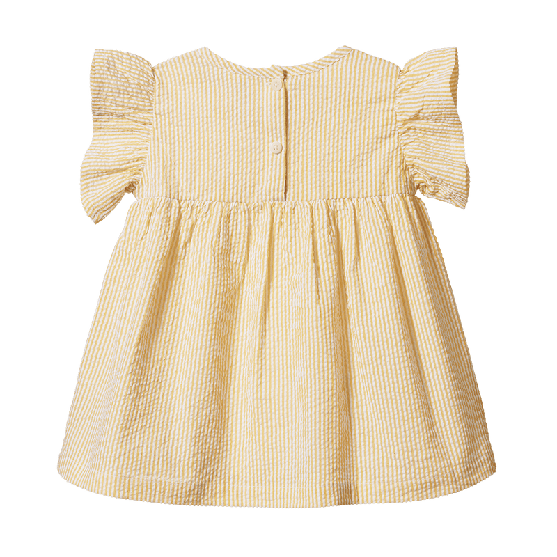 Nature Baby Bonnie Dress - Golden Stripe