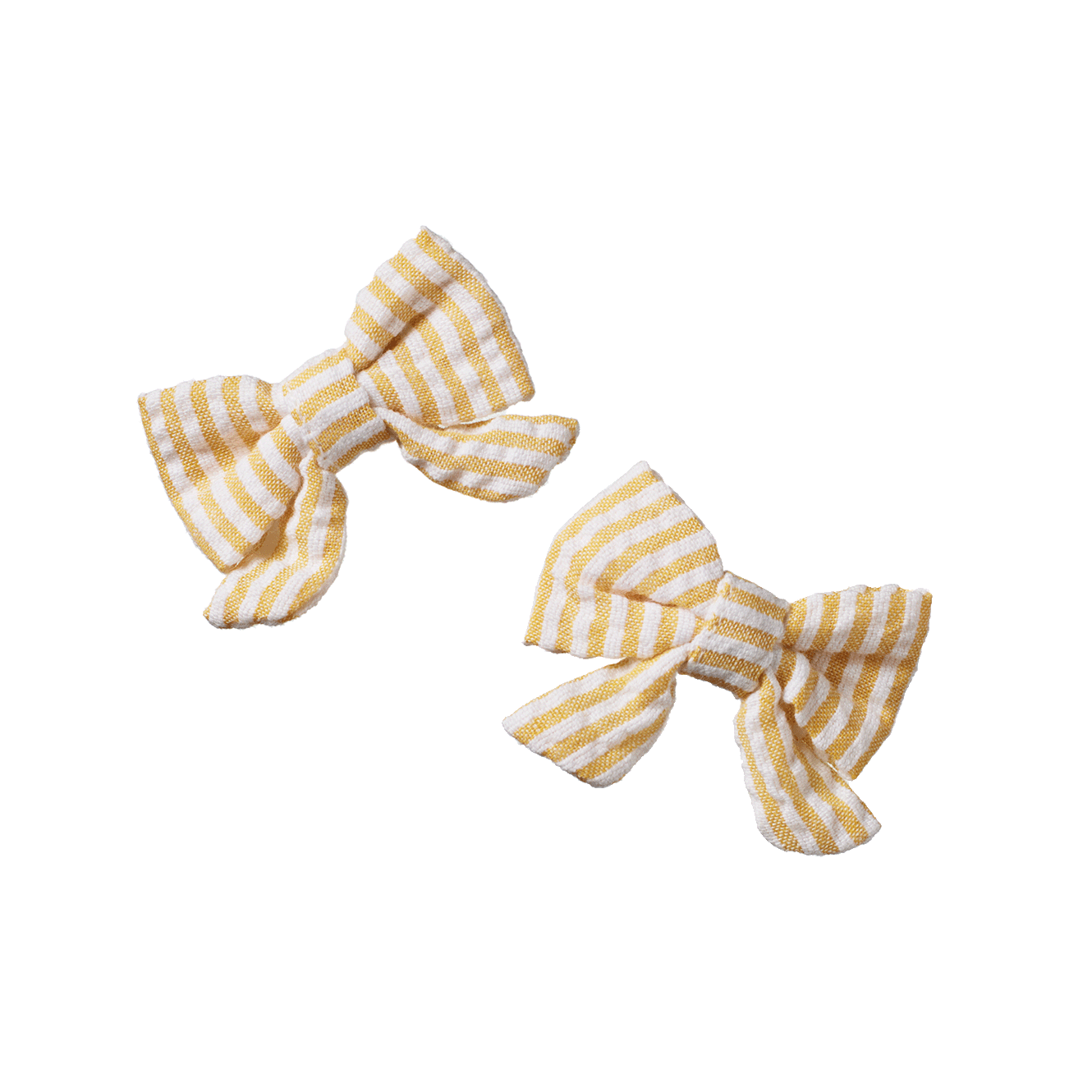 Nature Baby Bow Hair Clips 2 Pack - Golden Stripe