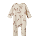 Nature Baby Henley Pyjama Suit - Happy Hounds