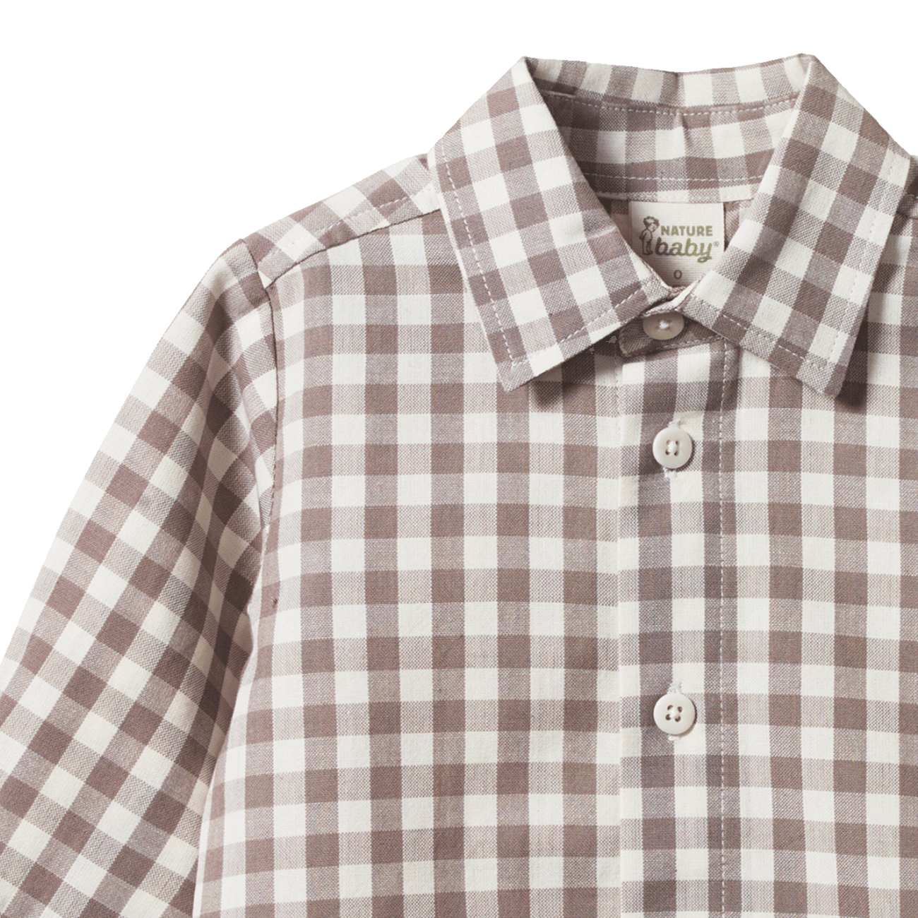 Nature Baby Ira Button Up  - Cub Check