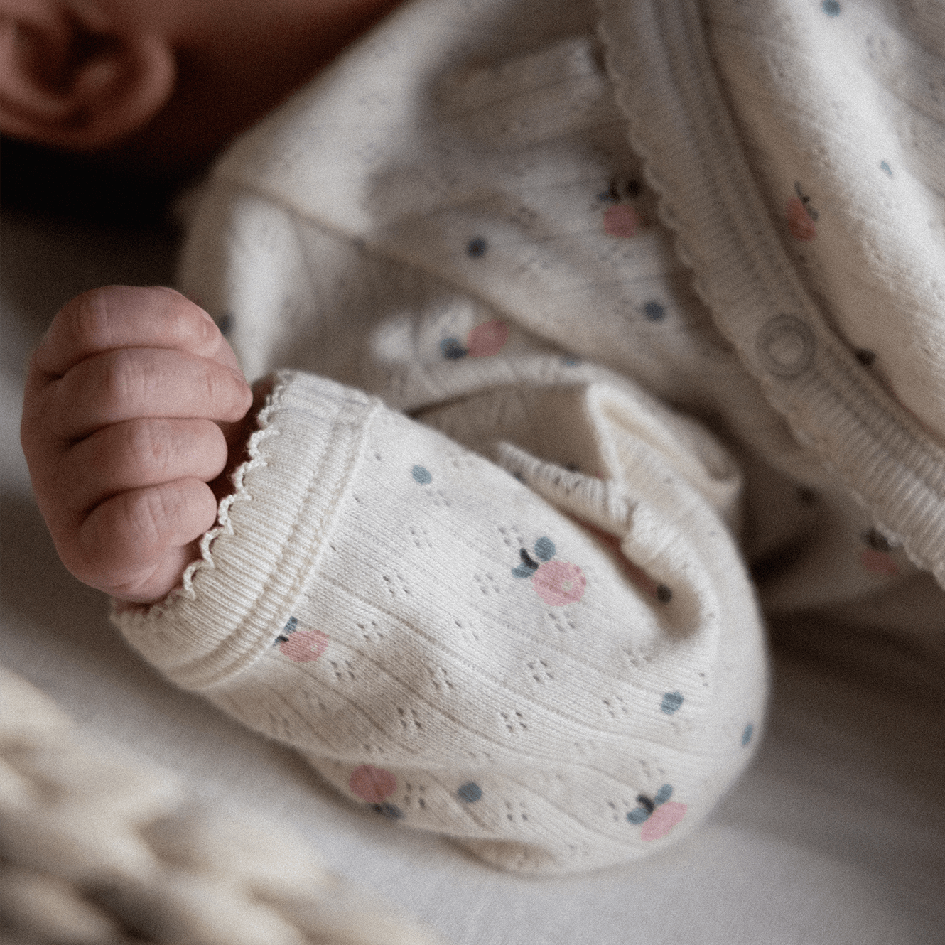 Nature Baby Kimono Stretch & Grow - Pointelle Posey Blossom