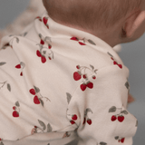 Nature Baby Long Sleeve Bodysuit - Strawberry Blush