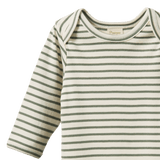 Nature Baby Long Sleeve Bodysuit - Nettle Stripe