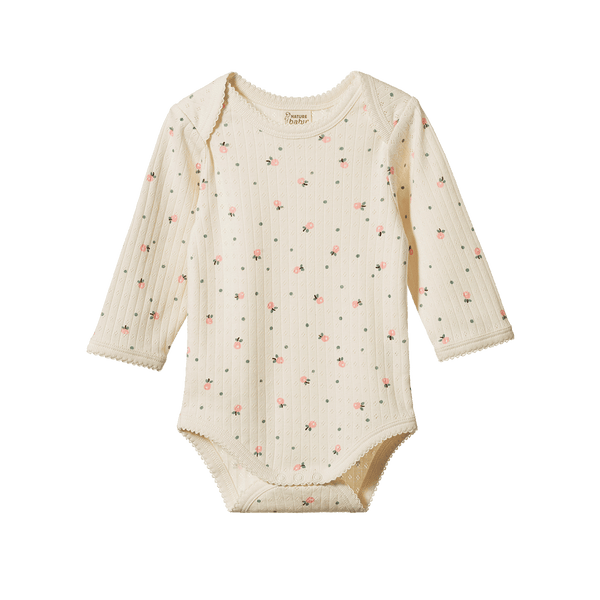Nature Baby Long Sleeve Bodysuit - Posey Blossom