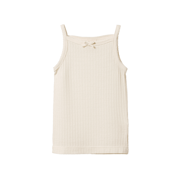 Nature Baby Merino Essential Camisole Pointelle - Natural