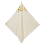 Nature Baby Organic Cotton Hooded Towel - Lemon Print