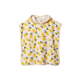 Nature Baby Organic Cotton Poncho Towel - Lemon Print