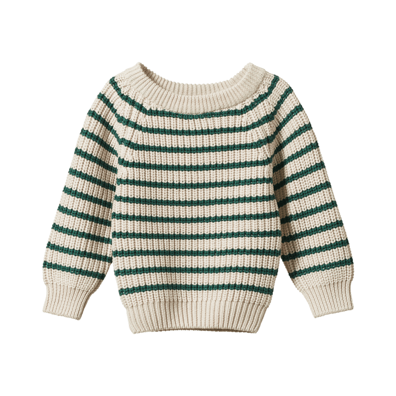Nature Baby Billy Jumper - Pine Sailor Stripe