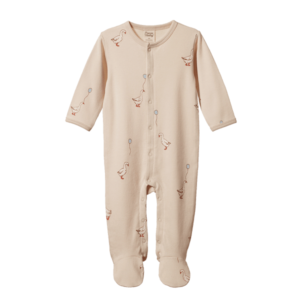 Nature Baby Kimono Stretch & Grow - Goose Lullaby