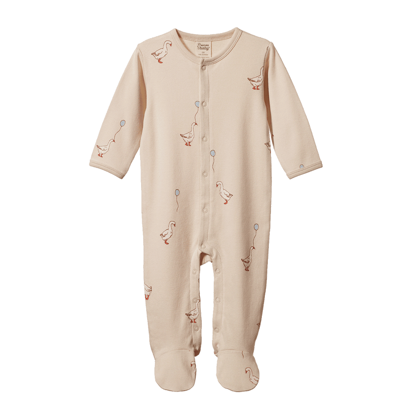 Nature Baby Kimono Stretch & Grow - Goose Lullaby
