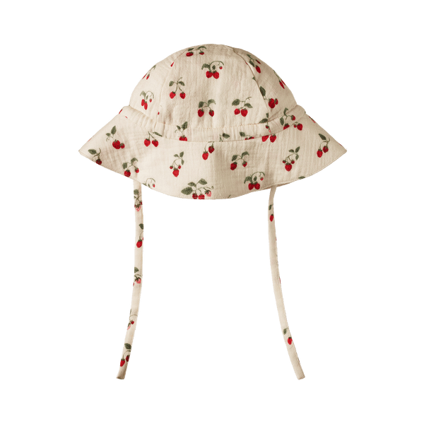 Nature Baby Muslin Sunhat - Strawberry Blush